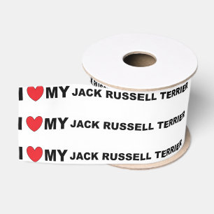jack russell doodsliefde grosgrain lint