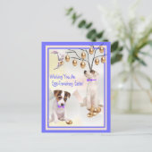 Jack Russell Eggs - Buitengewone paaswensen Feestdagenkaart (Staand voorkant)