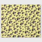Jack Russell Face Wrapping Paper Cadeaupapier (Vlak)