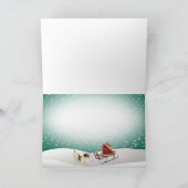 Jack Russell Gift voor Santa Wenskaarten Feestdagen Kaart (Binnen)