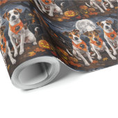 Jack Russell Halloween Griezelig Cadeaupapier (Rol Hoek)