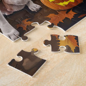 Jack Russell Halloween Griezelig Legpuzzel (Zijkant)