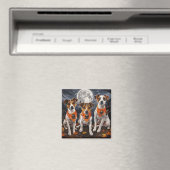Jack Russell Halloween Griezelig Magneet (Insitu (Vaatwasser))