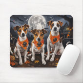 Jack Russell Halloween Griezelig Muismat (Met muis)
