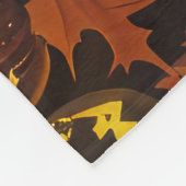 Jack Russell Halloween Spooky Fleece Deken (Hoek)