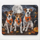 Jack Russell Halloween Spooky Muismat (Voorkant)