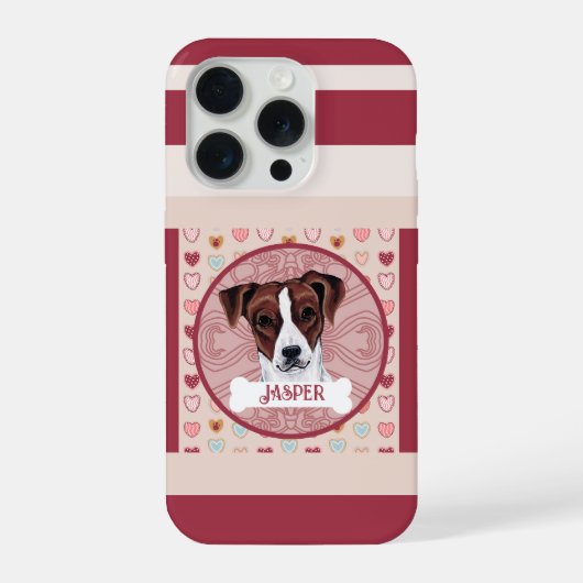 Jack Russell Heart iPhone 11 Pro Hoesje  iPhone 15 Pro Case (Achterkant)
