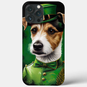 Jack Russell-hond in St. Patrick's Day-jurk Case-Mate iPhone Case
