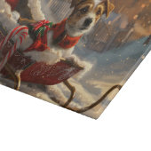 Jack Russell Hond Kerst Feestelijk Snijplank (Hoek)