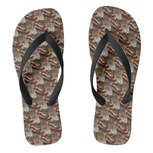Jack Russell Hond Kerst Feestelijk Teenslippers