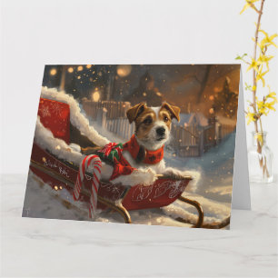 Jack Russell Hond Kerstfeest Kaart