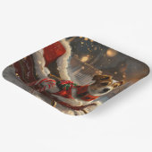 Jack Russell Hond Kerstfeest Papieren Bordje (Gebogen)