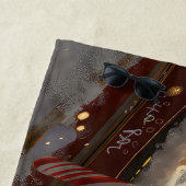 Jack Russell Hond Kerstfeest Strandlaken (In situ)