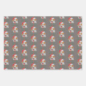 Jack Russell Hond Kerstmis Wrapping Papier Bladen Inpakpapier Vel (Voorkant 2)