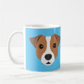 Jack Russell-hond koffiemok (Links)