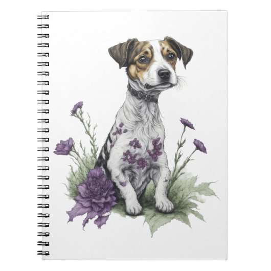 Jack Russell-hond Notitieboek (Voorkant)