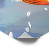 Jack Russell Hond Rijden Motorfiets Kerstmis Poster (Hoek)