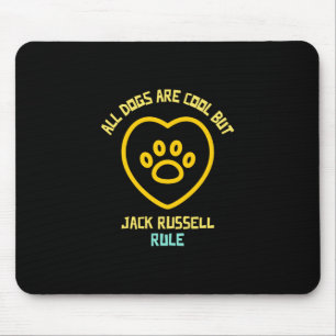 Jack russell-honden regel schattig hondendier muismat
