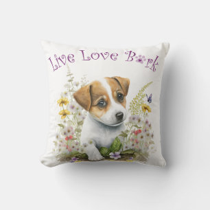 Jack Russell Hondenmoeder Bloemstuk Kussen