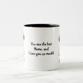 Jack Russell, ik hou van je, Tweekleurige Koffiemok (Center)