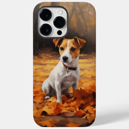 Jack Russell in Autumn Leaves Fall Inspire wordt Case-Mate iPhone Case (Achterkant)