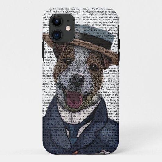 Jack Russell in Boater 2 Case-Mate iPhone Case (Achterkant)