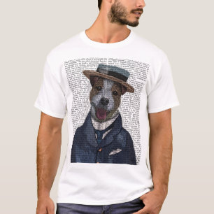 Jack Russell in Boater 2 T-shirt