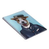 Jack Russell in Boater Notitieboek (Rechterzijde)