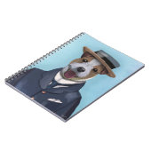Jack Russell in Boater Notitieboek (Linkerzijde)