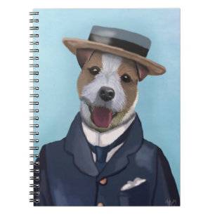 Jack Russell in Boater Notitieboek