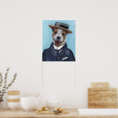 Jack Russell in Boater Poster (Keuken)