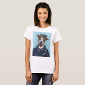 Jack Russell in Boater T-shirt (Voorkant volledig)