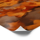 Jack Russell in de herfst laat Herfst inspireren Perfect Poster (Hoek)