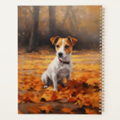 Jack Russell in de herfst laat Herfst inspireren Planner (Achterkant)