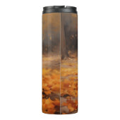 Jack Russell in de herfst laat Herfst inspireren Thermosbeker (Achterkant)