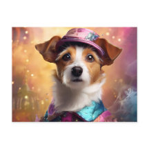 Jack Russell in levendig kostuum