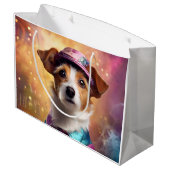 Jack Russell in levendig kostuum Groot Cadeauzakje (Achterkant Gekanteld)