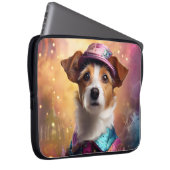 Jack Russell in levendig kostuum Laptop Sleeve (Voorkant Rechts)