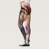 Jack Russell in levendig kostuum Leggings (Links)