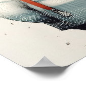 Jack Russell in truiprint, grappige hond decor Poster (Hoek)