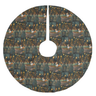 Jack Russell Kerst Feestelijke reis Kerstboom Rok