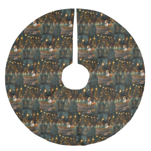 Jack Russell Kerst Feestelijke reis Kerstboom Rok (Voorkant)