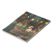 Jack Russell Kerst Feestelijke reis Notitieblok (Linkerzijde)