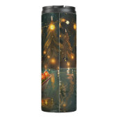 Jack Russell Kerst Feestelijke reis Thermosbeker (Achterkant)