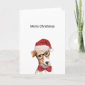 Jack Russell-kerstkaart Kaart (Voorkant)