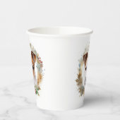 Jack Russell Kerstkrans feestelijke pup Papieren Bekers (Links)