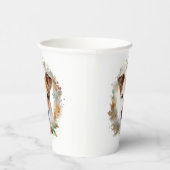 Jack Russell Kerstkrans feestelijke pup Papieren Bekers (Rechts)