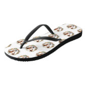 Jack Russell Kerstkrans Festieve Pup Teenslippers (Schuin)
