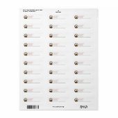 Jack Russell kerstttswish Return Address Label (Full Sheet)