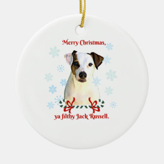 Jack Russell kerstversiering Keramisch Ornament